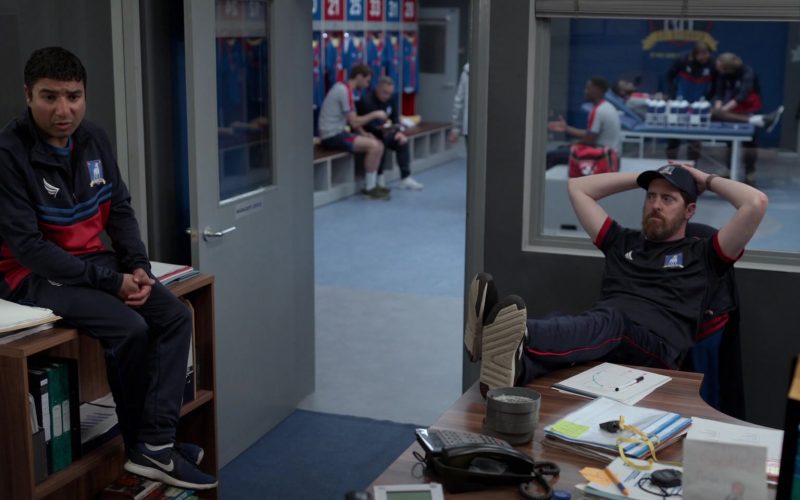 Nike Flex Contact Blue Sneakers Worn by Nick Mohammed as Nathan in Ted Lasso S01E05 “New Underwear” (2020) (Image 1)