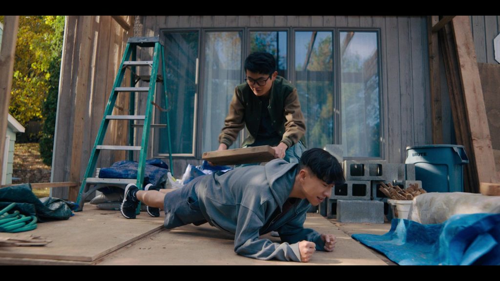 Nike Flex Control 4 Sneakers and Socks Worn by Bloom Li in Chang Can Dunk (2023) (Image 1)