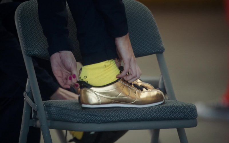 Nike Gold Sneakers For Women in The Resident Season 3 Episode 11 “Free Fall” (2020) (Image 1)