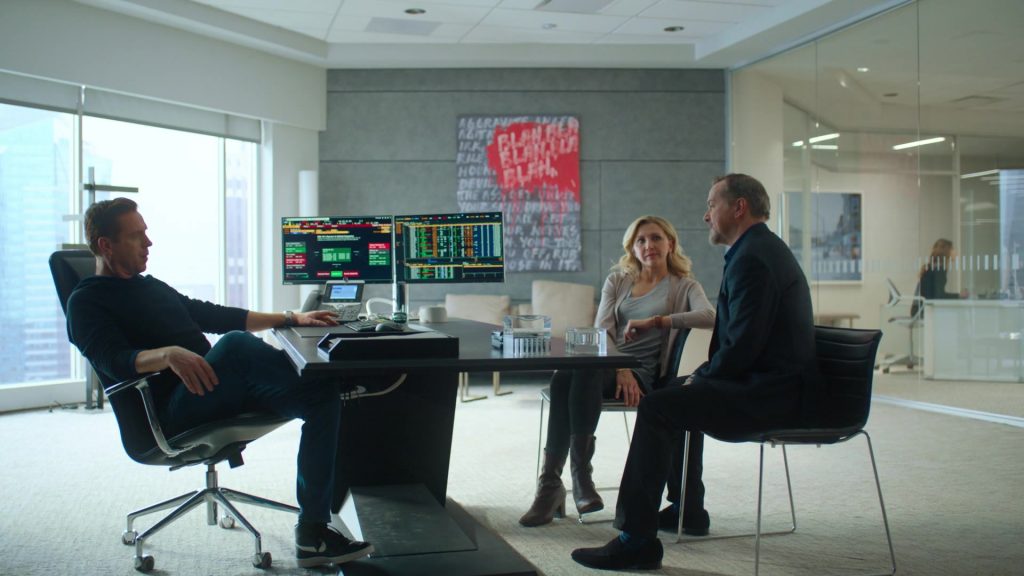 Nike Hi-Top Black Leather Sneakers Worn by Damian Lewis (Bobby Axelrod) in Billions – Season 4 Episode 9, American Champion (2019) (Image 1)
