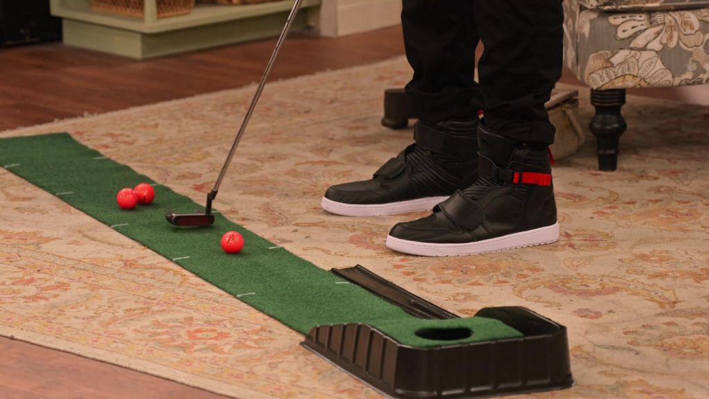 Nike High Top Sneakers in Black Worn by Anthony Alabi as Moz McKellan in Family Reunion Season 1 Episode 20 “Remember When the Party Was Over” (2020) (Image 1)