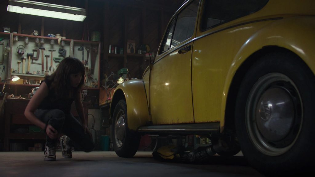 Nike High-Top Tiger Stripes Sneakers Worn by Hailee Steinfeld in Bumblebee (2018) (Image 2)