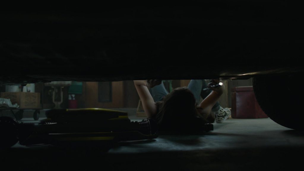 Nike High-Top Tiger Stripes Sneakers Worn by Hailee Steinfeld in Bumblebee (2018) (Image 4)