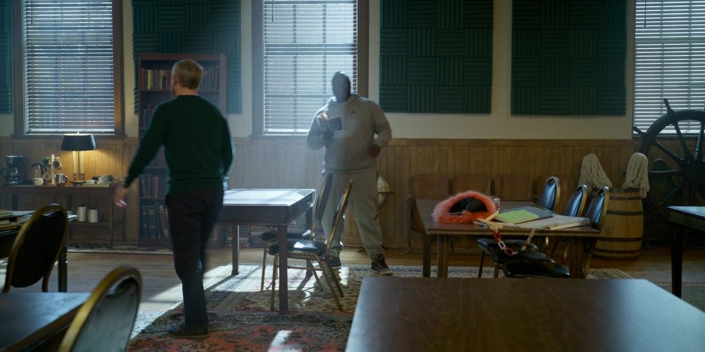 Nike Hoodie, Pants and Sneakers in Miller's Girl (2024) (Image 1)