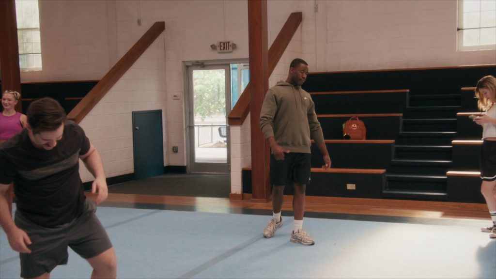 Nike Hoodie, Shorts and Sneakers in Stumble S01E04 “Button Day” (2025) (Image 1)