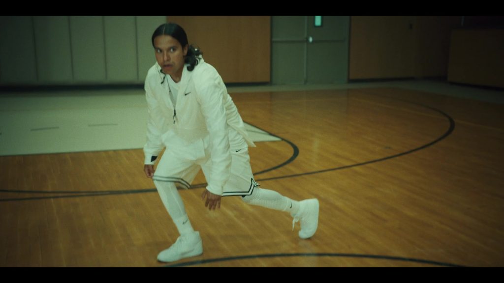Nike Jacket, Shorts, Socks and Sneakers in Miguel Wants to Fight (2023) (Image 3)