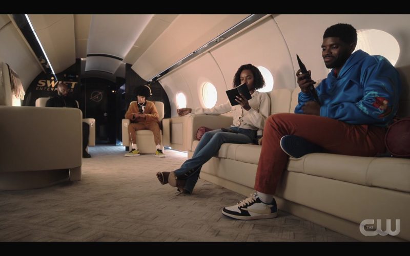 Nike Jordan 1 Low Fragment x Travis Scott Sneakers of Tian Richards in Tom Swift S01E04 “… And the Chocolate Cowboys” (2022) (Image 1)