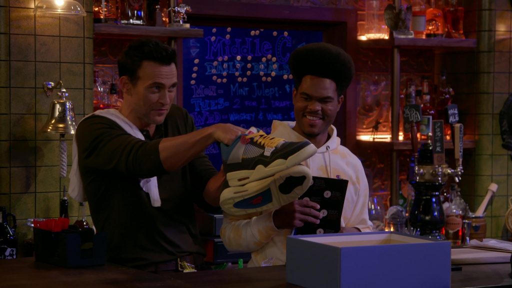Nike Jordan Brand Union 4's Shoes in Call Me Kat S01E09 “First Date” (2021) (Image 2)