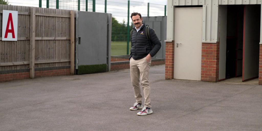 Nike Jordan Delta Breathe Sneakers Worn by Jason Sudeikis in Ted Lasso S02E12 “Inverting the Pyramid of Success” (2021) (Image 1)