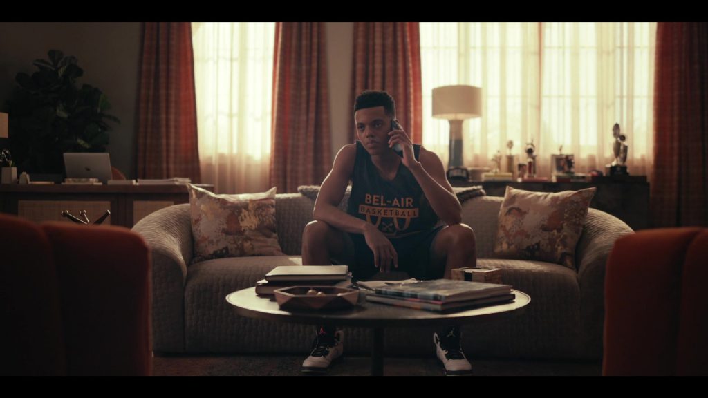 Nike Jordan Hi Sneakers Worn by Jabari Banks as Will Smith in Bel-Air S01E10 “Where To” (2022) (Image 1)