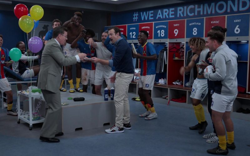 Nike Jordan React Havoc PSG Running Shoes of Jason Sudeikis in Ted Lasso S01E02 “Biscuits” (2020) (Image 1)