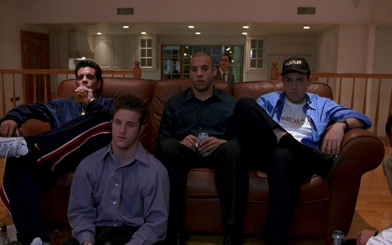 Nike Jordan Sneakers and Nike Pants Worn by Nicky Katt, Hustler Cap and Trojan T-Shirt Worn by Ben Affleck and Miller Beer in Boiler Room (2000) (Image 1)