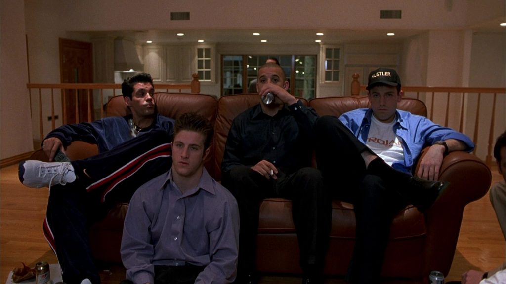 Nike Jordan Sneakers and Nike Pants Worn by Nicky Katt, Hustler Cap and Trojan T-Shirt Worn by Ben Affleck and Miller Beer in Boiler Room (2000) (Image 2)
