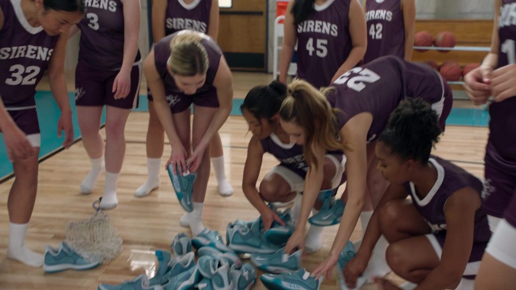 Nike KD Trey 5 VII Cerulean Basketball Shoes in Big Shot S01E02 “The Marvyn Korn Effect” (2021) (Image 2)