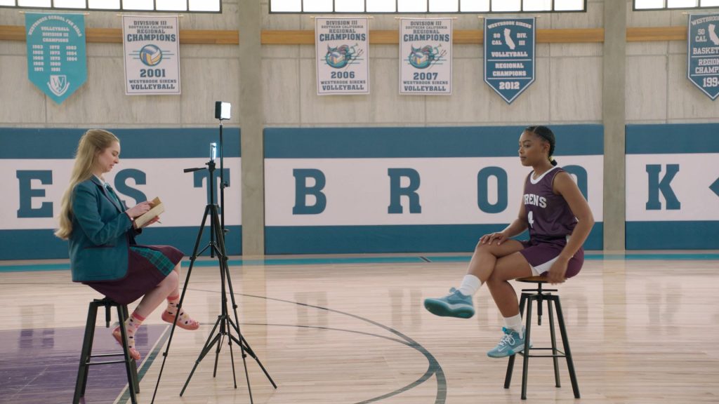 Nike KD Trey 5 VII Cerulean Basketball Shoes in Big Shot S01E03 “TCKS” (2021) (Image 2)