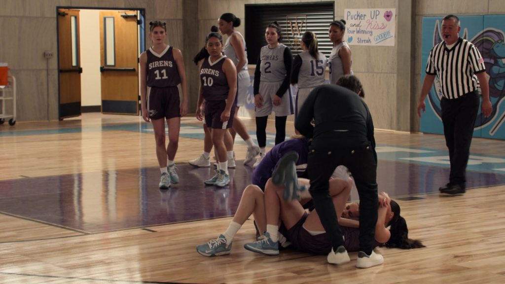 Nike KD Trey 5 VII Cerulean Blue Basketball Sneakers in Big Shot S02E01 “Ava Fever” (2022) (Image 3)