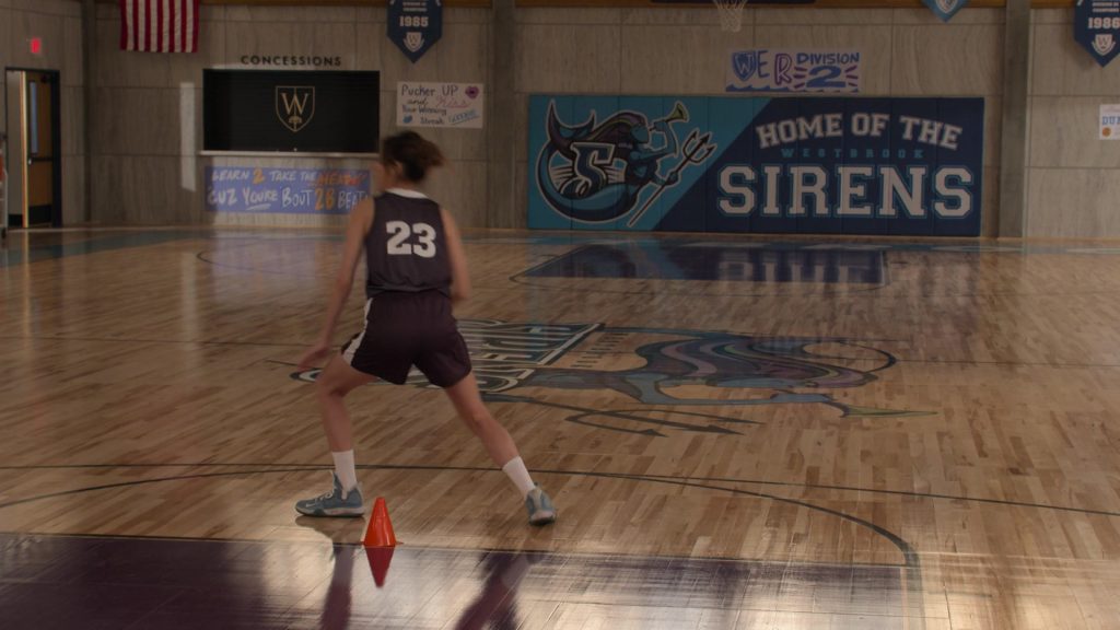 Nike KD Trey 5 VII Cerulean Blue Shoes in Big Shot S02E02 “BOYS!” (2022) (Image 1)