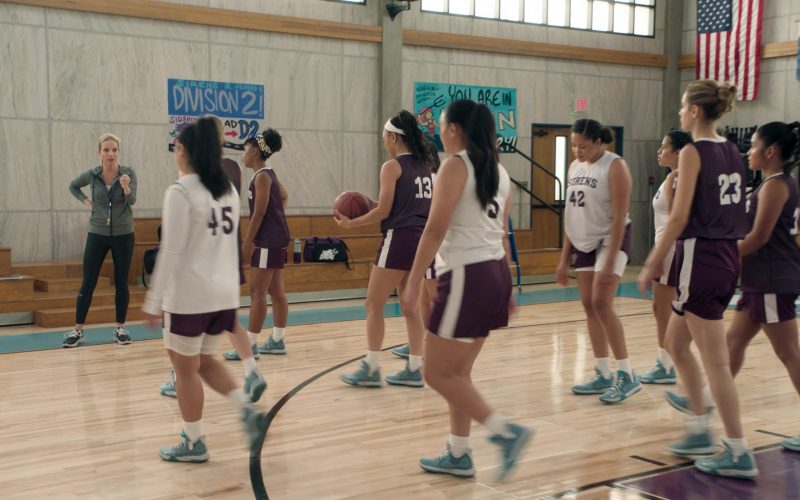 Nike KD Trey 5 VII Cerulean Sneakers Worn by Actresses in Big Shot S01E08 “Everything to Me” (2021) (Image 1)
