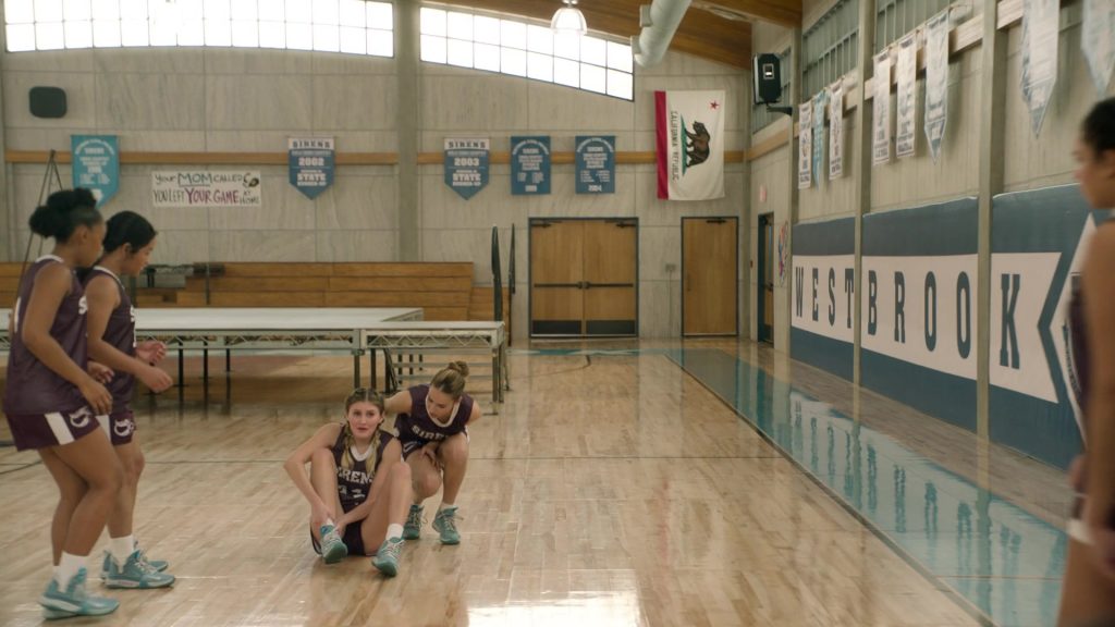 Nike KD Trey 5 VII Cerulean Sneakers in Big Shot S01E09 “Beth Macbeth” (2021) (Image 1)