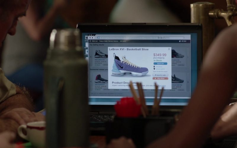 Nike LeBron James XVI Basketball Shoe in Shameless Season 10 Episode 1 “We Few, We Lucky Few, We Band of Gallaghers!” (2019) (Image 1)
