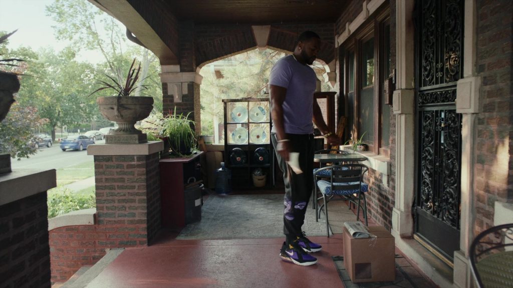 Nike Lebron XVIII Purple Low Men's Sneakers in The Big Leap S01E05 “We Were Just Babies” (2021) (Image 1)