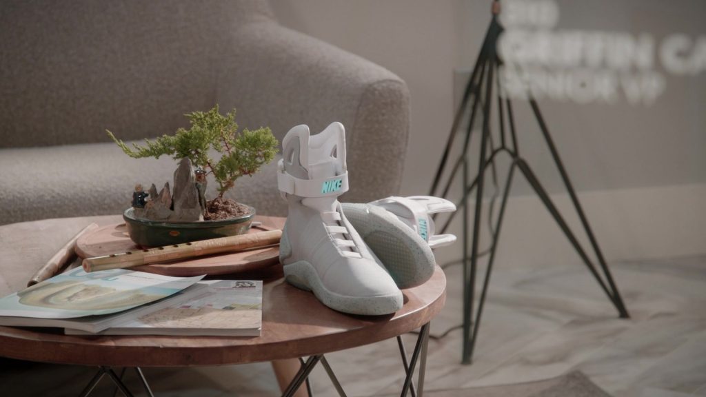 Nike Mag ‘Back to the Future' Sneakers in Black-ish S08E07 “Sneakers by the Dozen” (2022) (Image 1)
