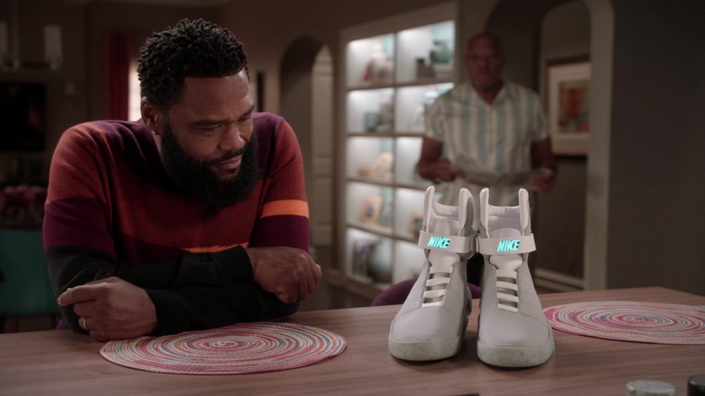 Nike Mag ‘Back to the Future' Sneakers in Black-ish S08E07 “Sneakers by the Dozen” (2022) (Image 4)