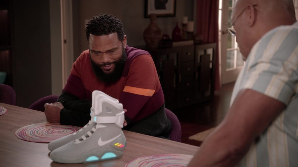 Nike Mag ‘Back to the Future' Sneakers in Black-ish S08E07 “Sneakers by the Dozen” (2022) (Image 5)