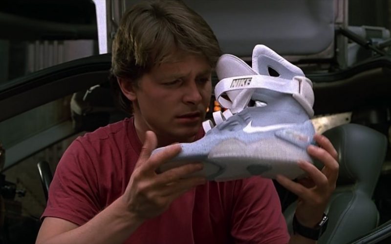 Nike Mag Self-Lacing Sneakers Worn by Michael J. Fox (Marty McFly) in Back to the Future 2 (1989) (Image 1)