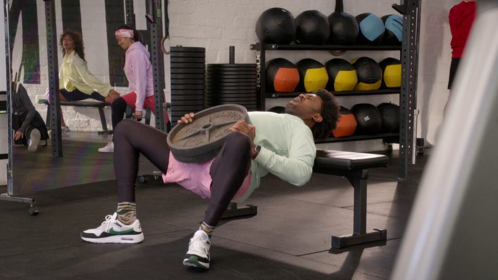 Nike Men's Air Max SC White Gorge Green Sneakers in Grand Crew S02E09 “Wine & Journals” (2023) (Image 2)