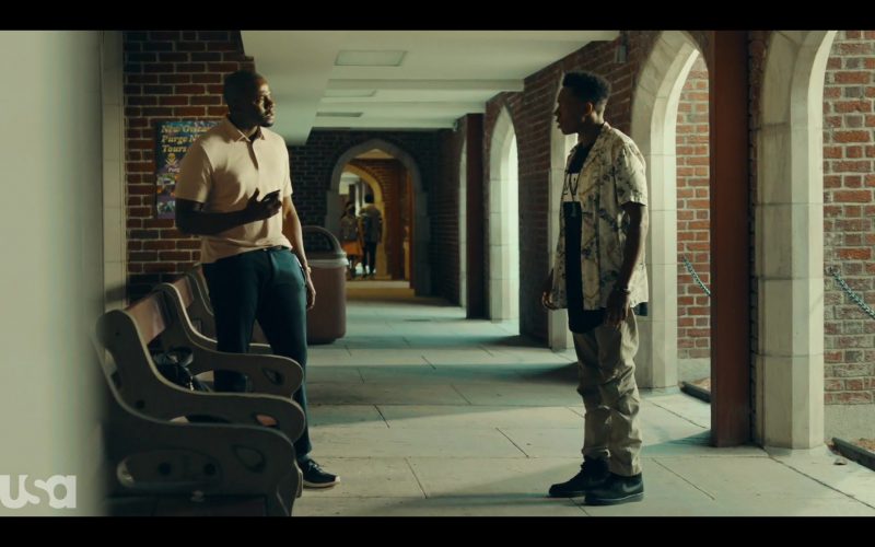 Nike Men's All-Black Shoes in The Purge Season 2 Episode 2 “Everything Is Fine” (2019) (Image 1)