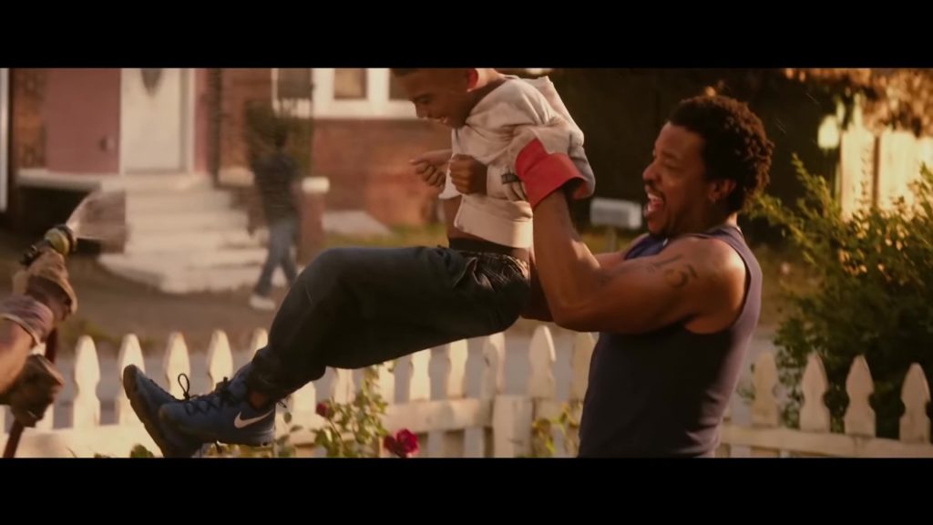 Nike Men's Blue Sneakers in The Hate U Give (2018) (Image 1)