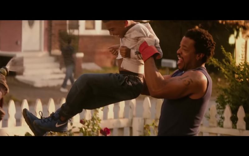 Nike Men's Blue Sneakers in The Hate U Give (2018) (Image 1)