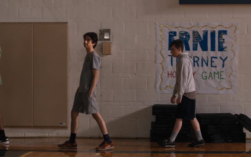 Nike Men's Grey Shorts and Black Sneakers in Jumanji - Welcome to the Jungle (2017) (Image 1)