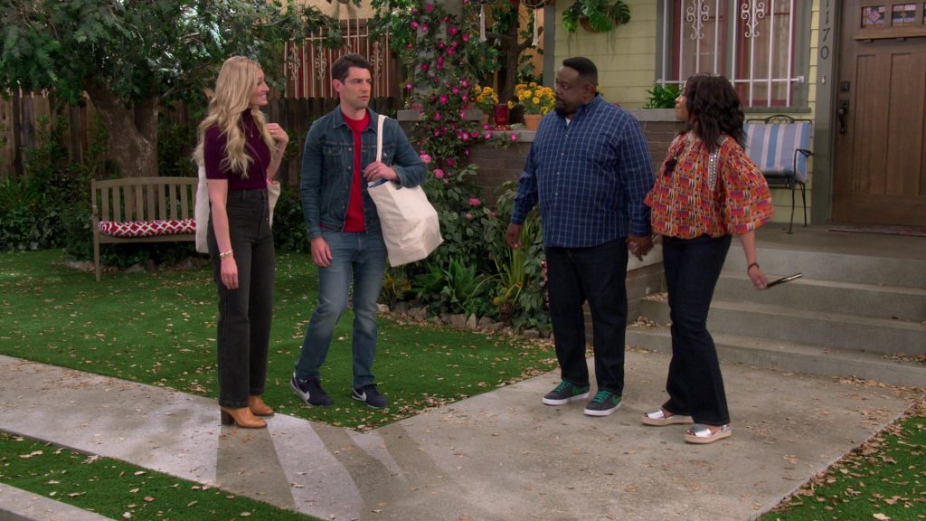 Nike Men's Shoes (Blue) of Max Greenfield in The Neighborhood S3E11 “Welcome to the Dad Band” (2021) (Image 1)