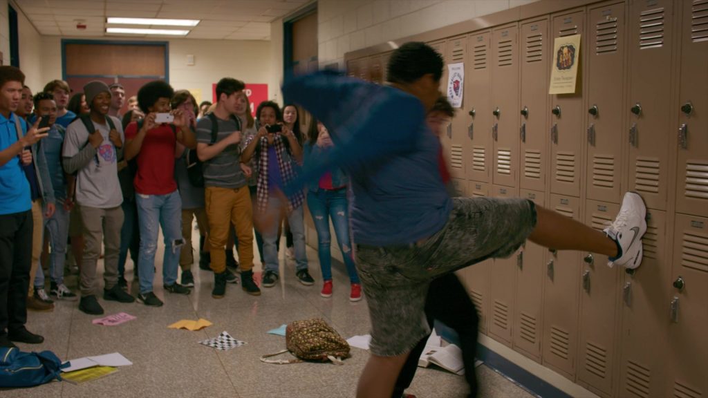 Nike Men's Sneakers of Khalil Everage as Chris in Cobra Kai S02E10 “No Mercy” (2019) (Image 1)