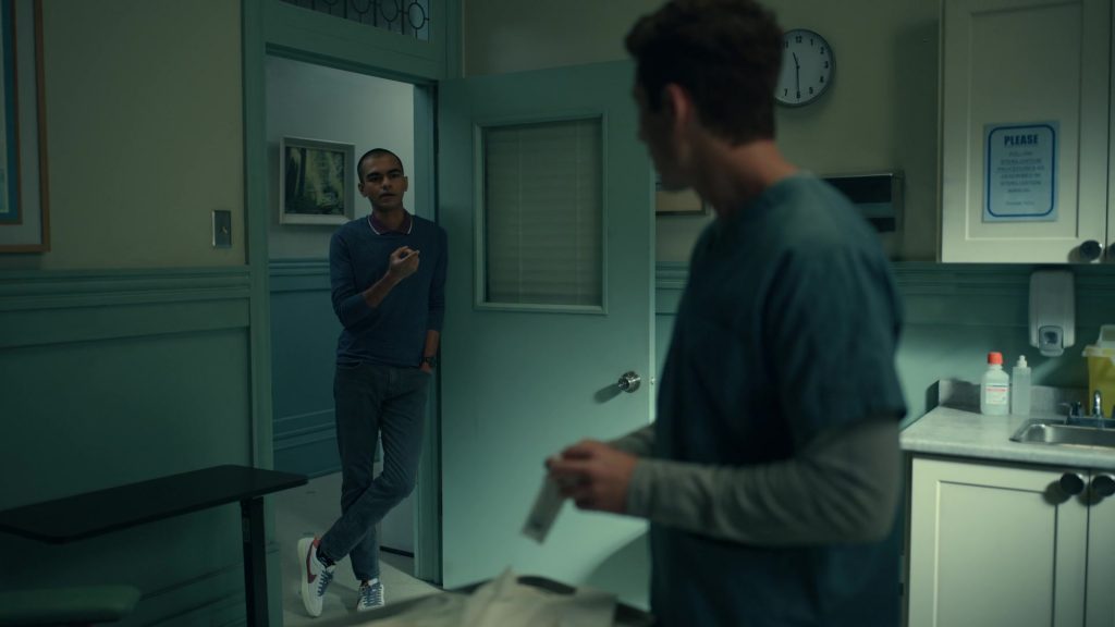 Nike Men's Sneakers of Sauriyan Sapkota as Amesh in The Midnight Club S01E08 “Road to Nowhere” (2022) (Image 1)
