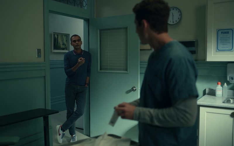 Nike Men's Sneakers of Sauriyan Sapkota as Amesh in The Midnight Club S01E08 “Road to Nowhere” (2022) (Image 1)
