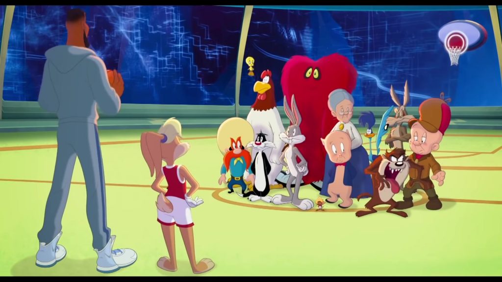 Nike Painted HiTop Shoes of LeBron James (Animated) in Space Jam 2 - A New Legacy (2021) (Image 1)