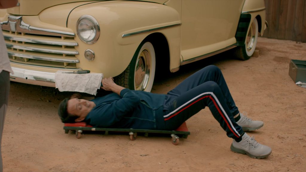 Nike Presto Fly Wolf Grey Running Shoes of Ralph Macchio as Daniel LaRusso in Cobra Kai S02E04 “The Moment of Truth” (2019) (Image 1)