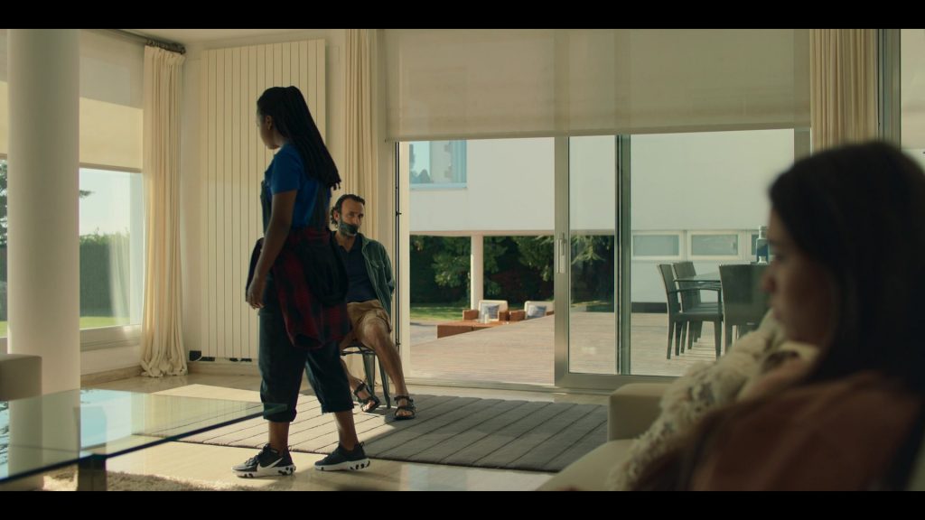 Nike React Element 55 Sneakers Worn by Yasmin Monet Prince as Clara in Hanna S02E08 “The List” (2020) (Image 1)