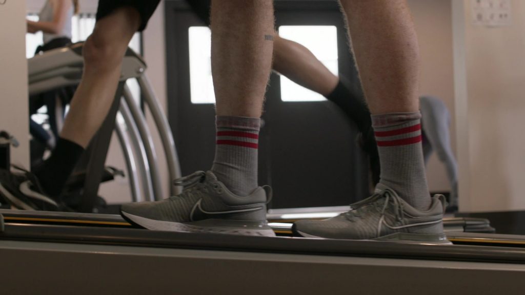 Nike React Infinity Run 2 Grey Sneakers of Cameron Monaghan as Ian Gallagher in Shameless S11E11 “The Fickle Lady is Calling it Quits” (2021) (Image 1)
