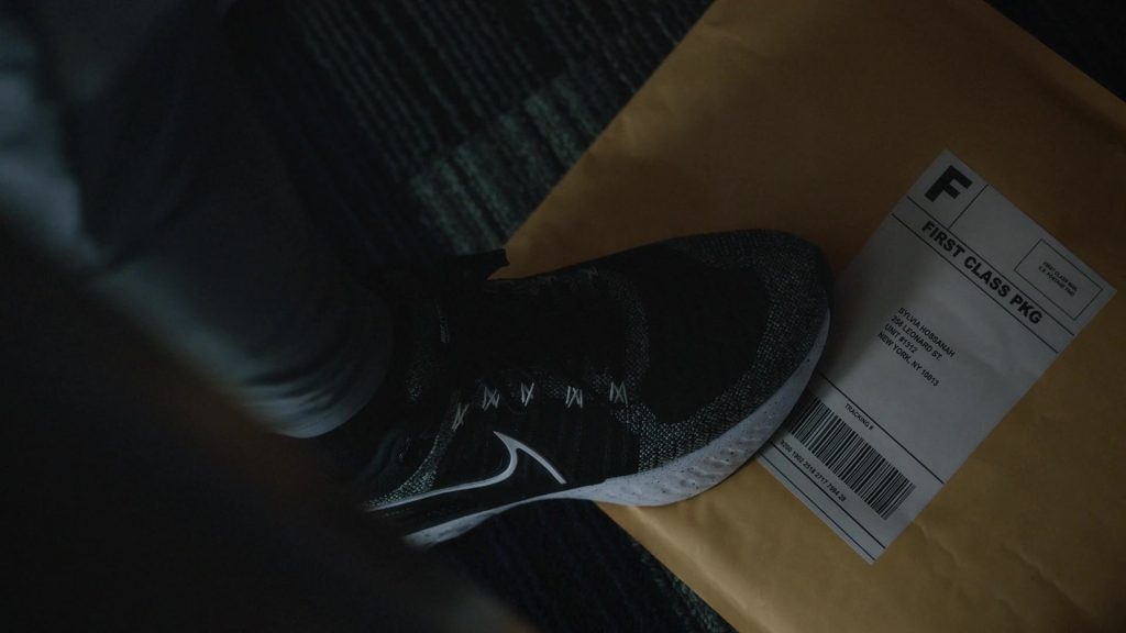 Nike React Infinity Run Flyknit 2 White-Grey Sneakers in Atlanta S03E07 “Trini 2 De Bone” (2022) (Image 1)