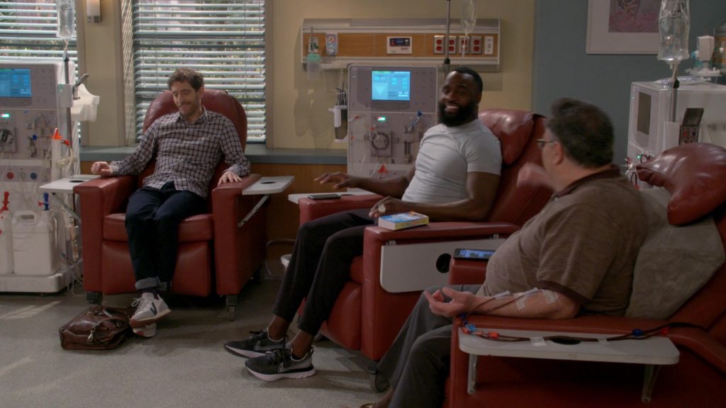 Nike React Infinity Run Flyknit Running Shoes of Terrence Terrell as Eli in B Positive S01E015 “Miss Diagnosis” (2021) (Image 1)