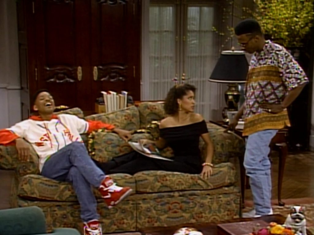 Nike Red Basketball Shoes of Will Smith in The Fresh Prince of Bel-Air S01E25 “Working It Out” (1991) (Image 1)