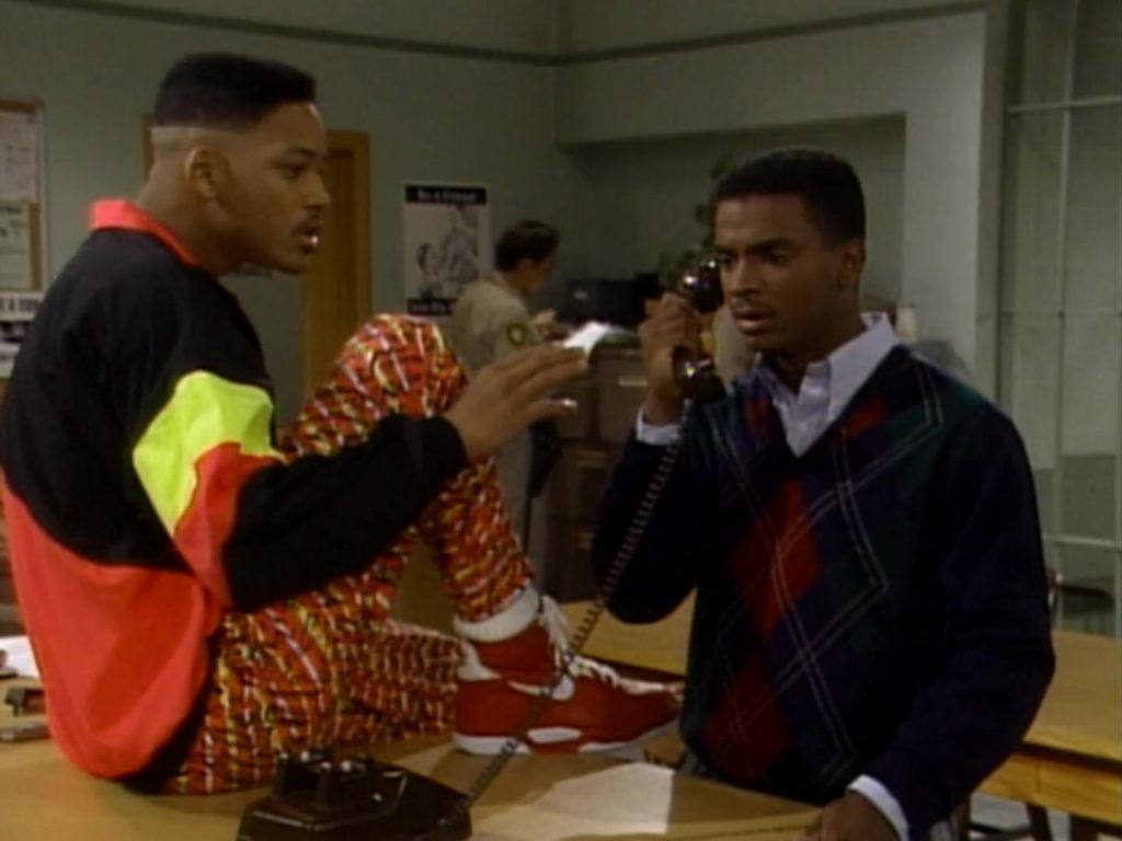 Nike Red High Top Sneakers Worn by Will Smith in The Fresh Prince of Bel-Air S01E06 “Mistaken Identity” (1990) (Image 2)