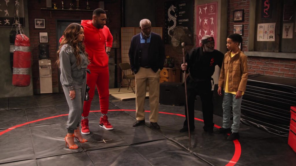 Nike Red Sneakers Worn by Anthony Alabi as Moz McKellan in Family Reunion Season 1 Episode 16 “Remember When Shaka Got Beat Up” (2020) (Image 2)