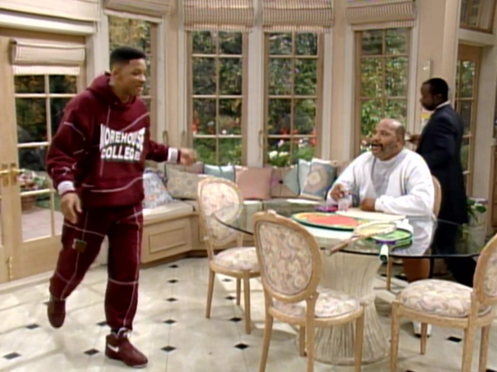 Nike Red Sneakers Worn by Will Smith in The Fresh Prince of Bel-Air S04E10 “Home Is Where the Heart Attack Is” (1993) (Image 1)