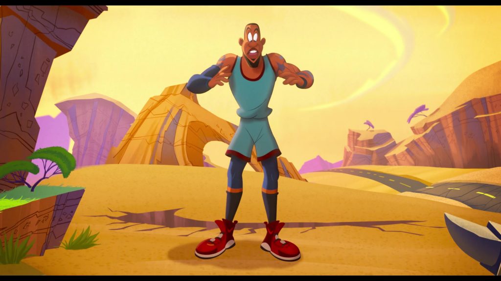 Nike Red Sneakers of LeBron James (Animated) in Space Jam - A New Legacy (2021) (Image 1)