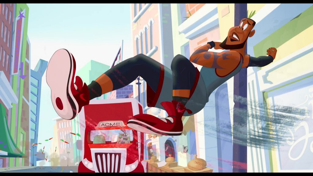 Nike Red Sneakers of LeBron James (Animated) in Space Jam - A New Legacy (2021) (Image 2)